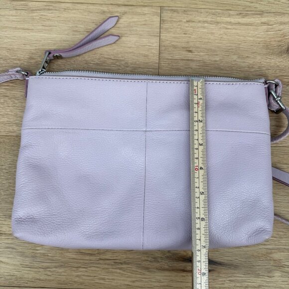 Fossil Dawson Leather Crossbody Bag Light Purple Lilac Top Zip Messenger Casual - Picture 13 of 15